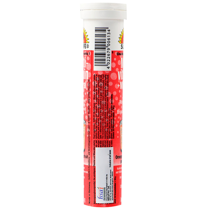 Sunlife Multi-Vitamin+Mineral Effervescent Tablet Grapefruit