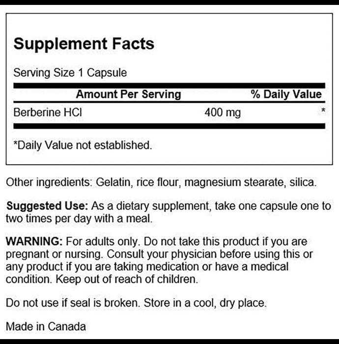 Swanson Berberine 400mg Capsule