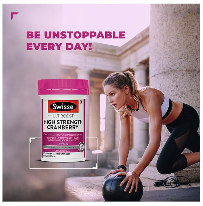 Swisse Ultiboost High Strength Cranberry 25000mg Capsule | Supports Urinary Bladder & Kidney Health