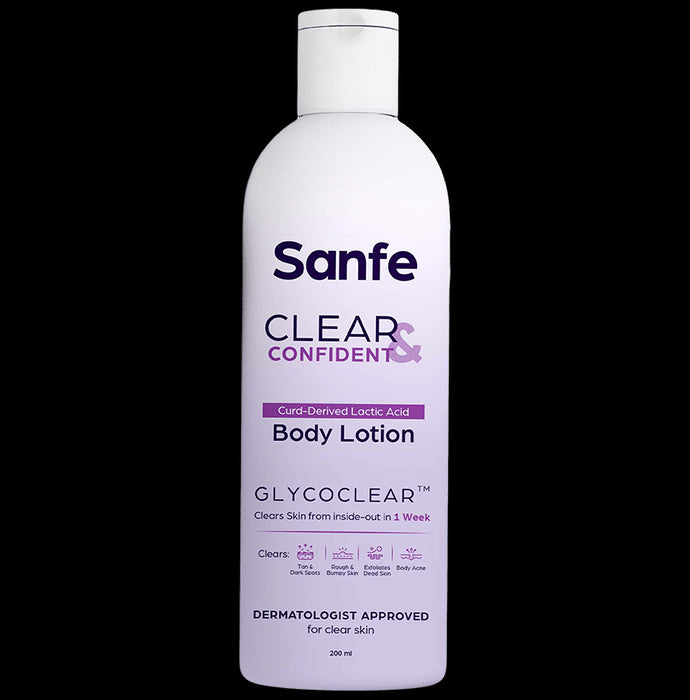 Sanfe Clear & Confident Overnight Glow Body Lotion - Classic Derma
