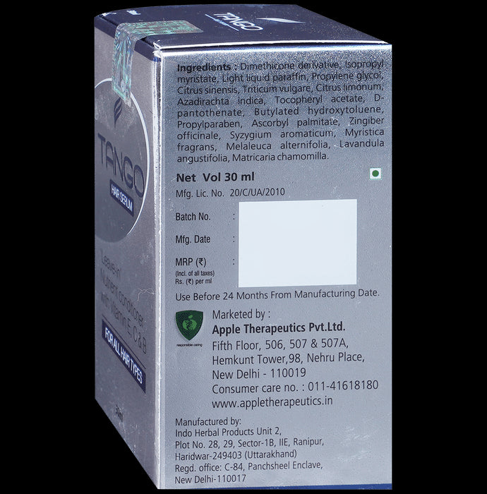 Tango Hair Serum | Leave In Nutrient Conditioner with Vitamin E, C & B