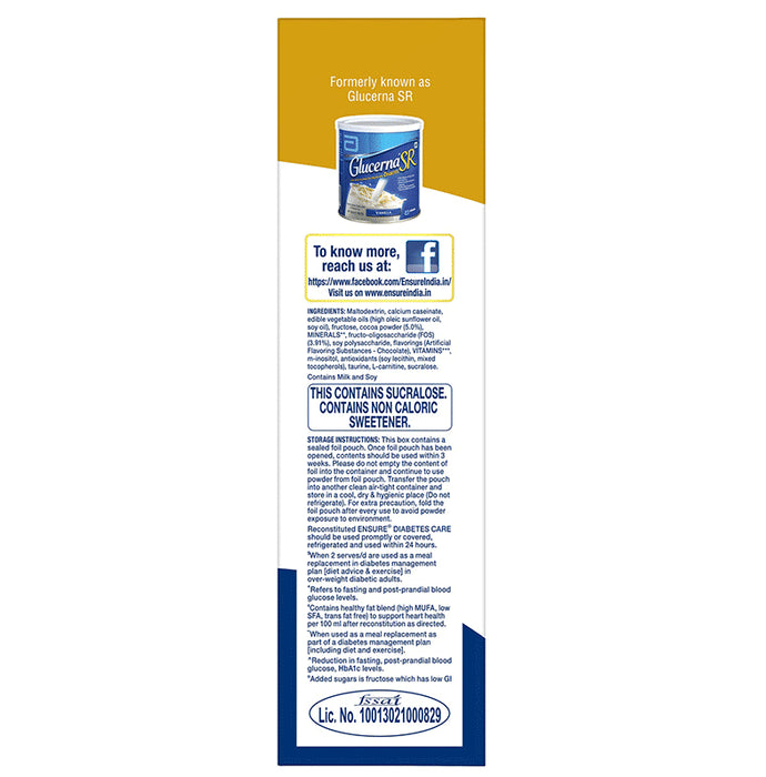 Ensure Diabetes Care Specialized Nutrition Drink Chocolate