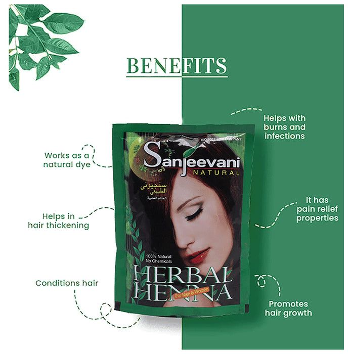Sanjeevani Natural Herbal Henna for Men & Women