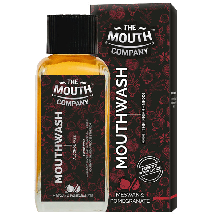 The Mouth Company Meswak & Pomegranate Alcohol Free Mouthwash (100ml Each) - Classic Derma