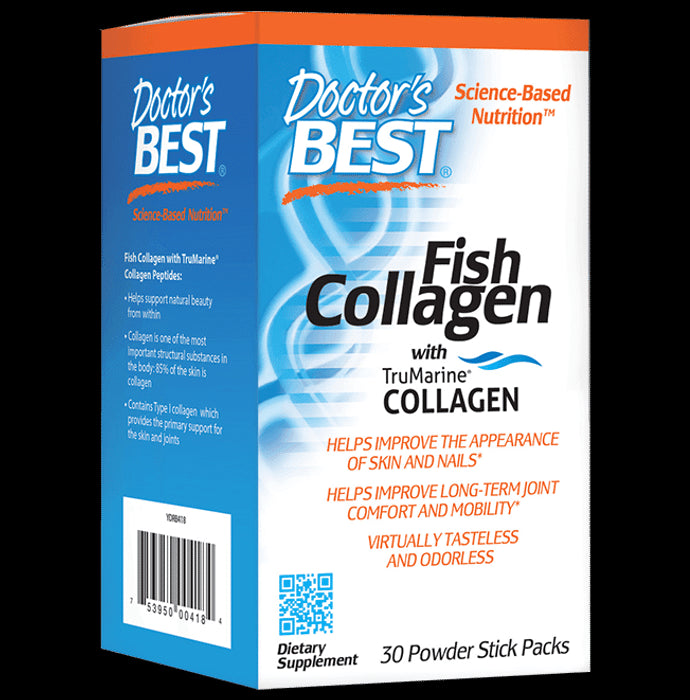 Doctor's Best Fish Collagen with Trumarine Collagen Powder | For Healthy Skin, Nails & Joints - Classic Derma