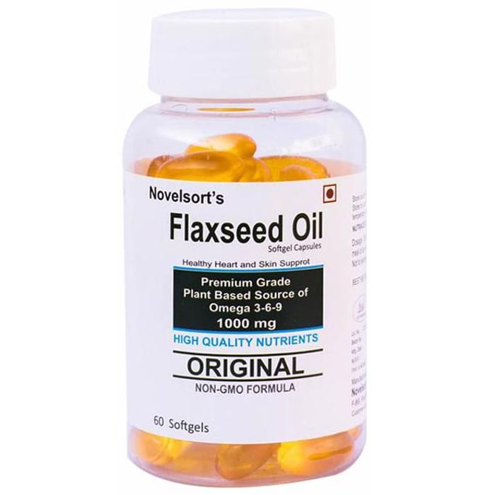 Novelsort's Flaxseed Oil 1000mg Softgel Capsules - Classic Derma