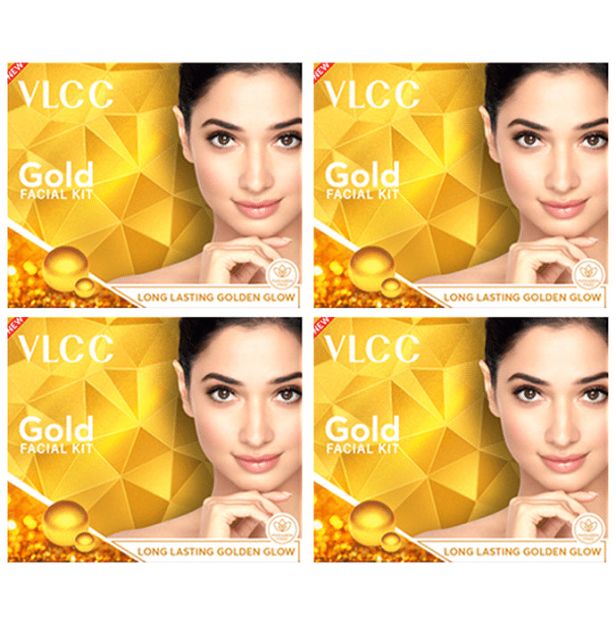 VLCC Gold Facial Kit (60gm Each) - Classic Derma