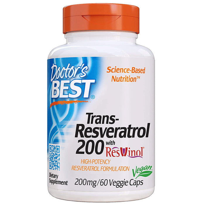 Doctor's Best Trans-Resveratrol 200mg Veggie Cap - Classic Derma