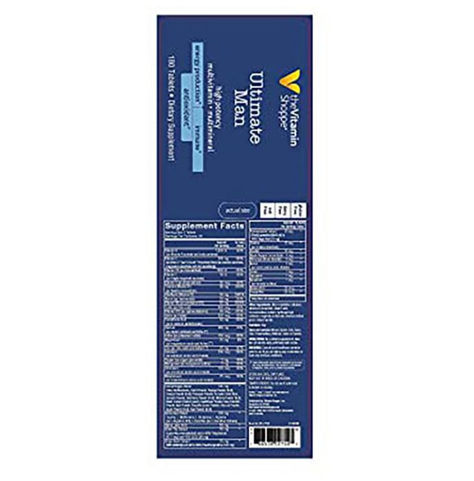 The Vitamin Shoppe Ultimate Man Multivitamin & Multimineral Tablet