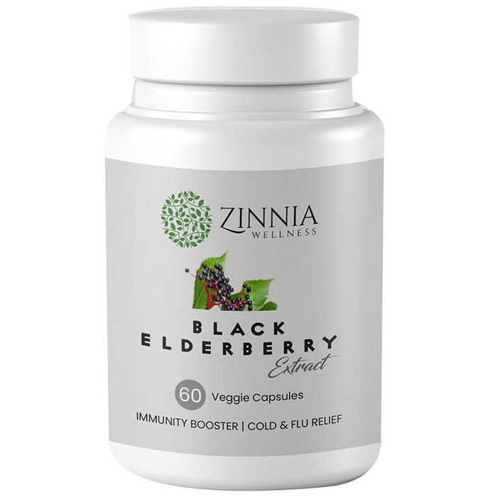 Zinnia Wellness Black Elderberry Extract Veggie Capsule - Classic Derma