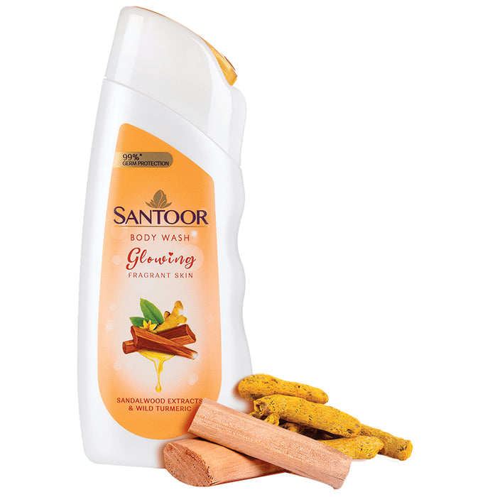 Santoor Glowing Fragrant Skin Body Wash - Classic Derma