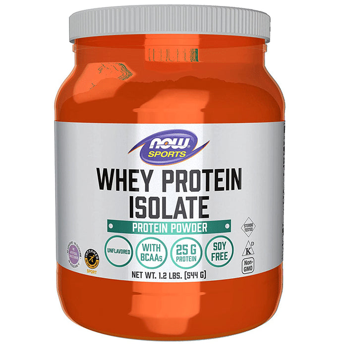 NOW Sports Whey Protein Isolate Powder Unflavoured - Classic Derma