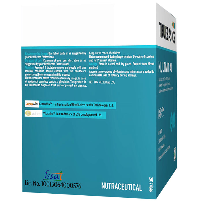 TrueBasics Multivit Al Veg. Tablet