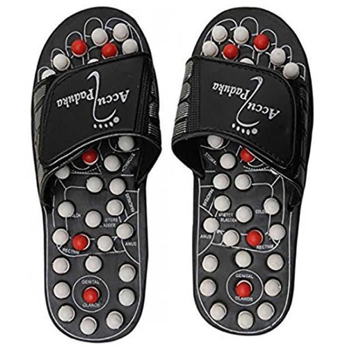 Dominion Care Spring Acupressure and Magnetic Therapy Paduka Slippers Size 8 - Classic Derma