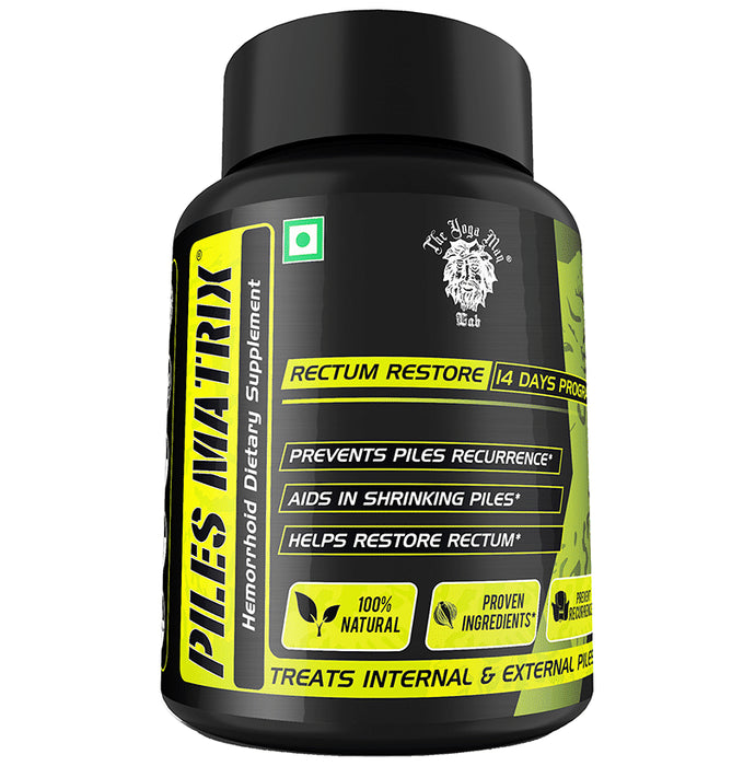 The Yoga Man Piles Matrix Rectum Restore 14 Days Program Capsule - Classic Derma