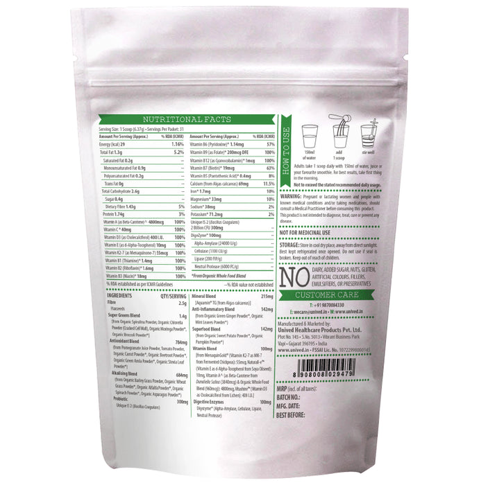 Unived Daily Supergreens Unflavoured