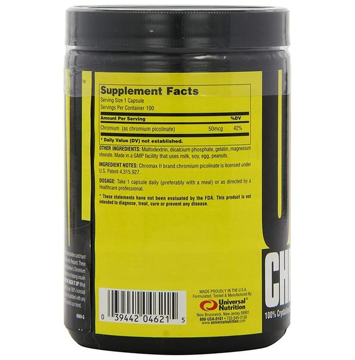 Universal Nutrition Chromium Picolinate Capsule