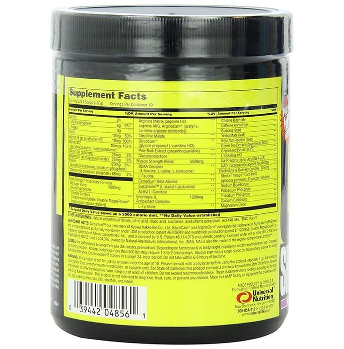 Universal Nutrition Shock Therapy Grape Ape