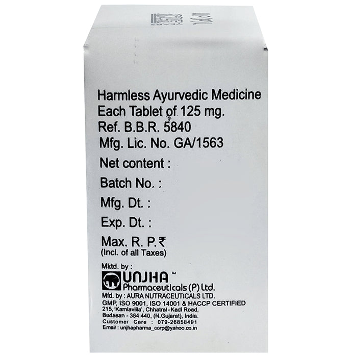 Unjha Yogendra Ras Tablet (with Gold & Pearl)