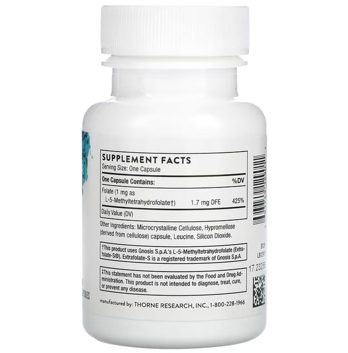 Thorne 5-MTHF 1mg Methylfolate Capsule