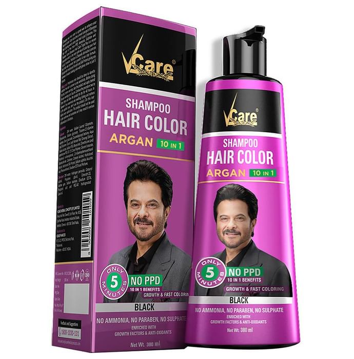 V Care Hair Color Argan Black Shampoo - Classic Derma