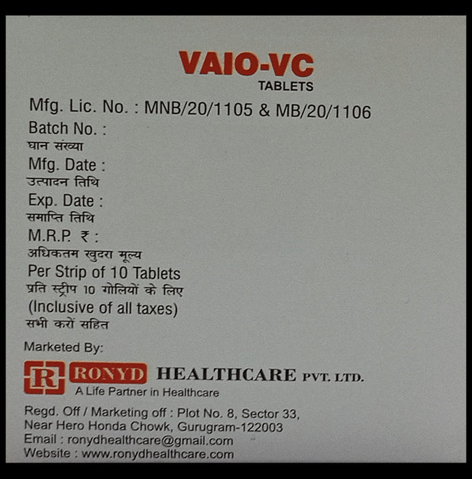 Vaio-VC Chewable Tablet