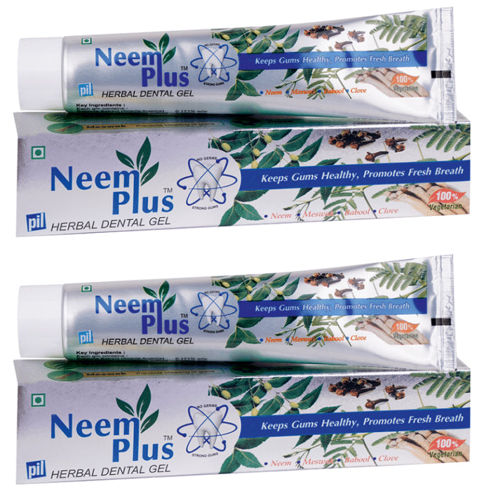 PIL Neem Plus Herbal Dental Gel (100gm Each) - Classic Derma
