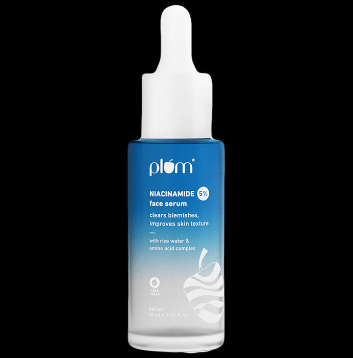 Plum 5% Niacinamide Face Serum with Rice Water | For Blemishes & Skin Texture - Classic Derma