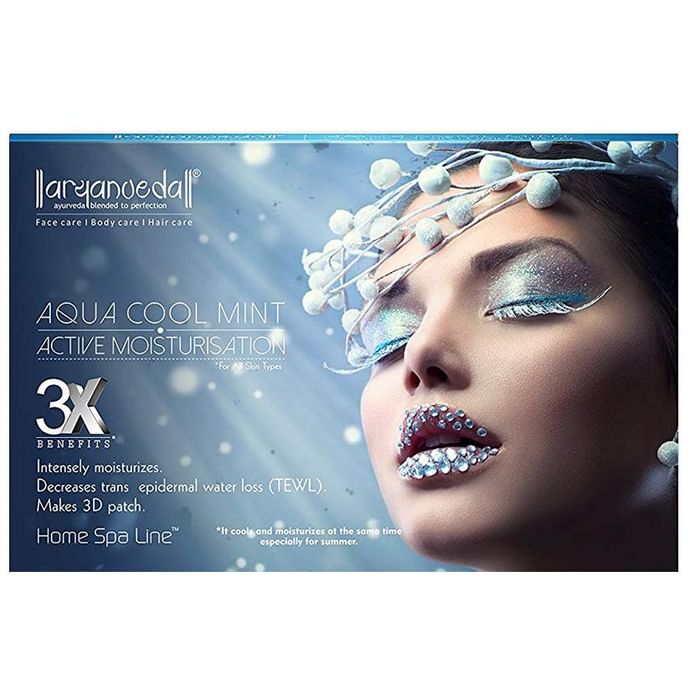 Aryanveda 3X Benefits Home Spa Aqua Cool Mint Active Moisturisation Kit - Classic Derma