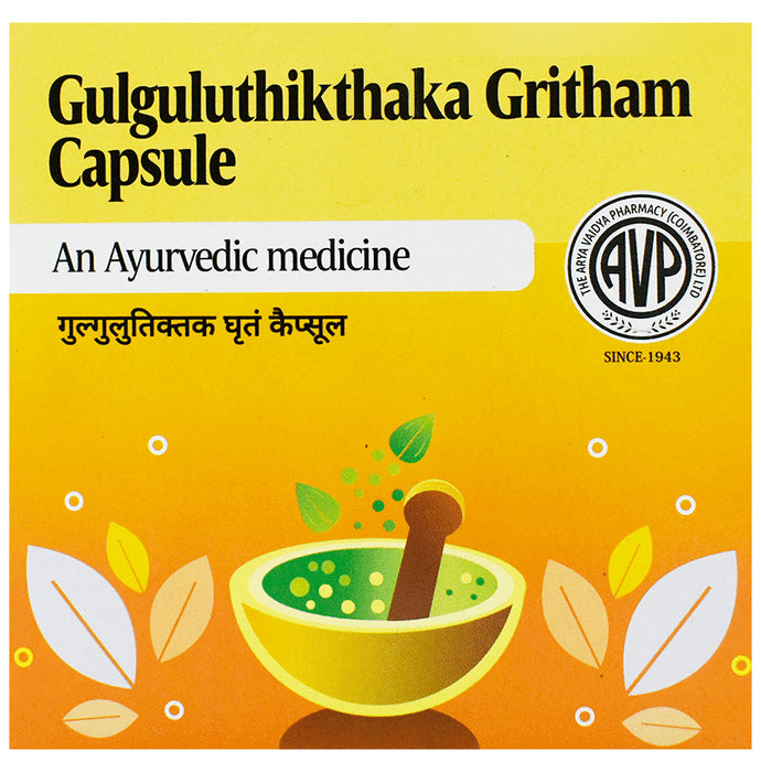 AVP Gulguluthikthaka Gritham Capsule - Classic Derma