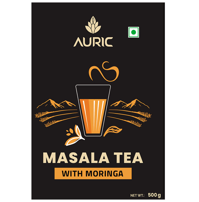 Auric Kadak Moringa Masala Black Tea with Real Spices for Immunity Boost (500gm Each) - Classic Derma