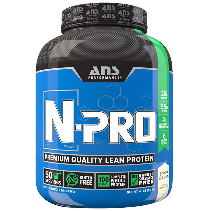 ANS Performance Cookies & Cream N-Pro Premium Quality Lean Protein - Classic Derma