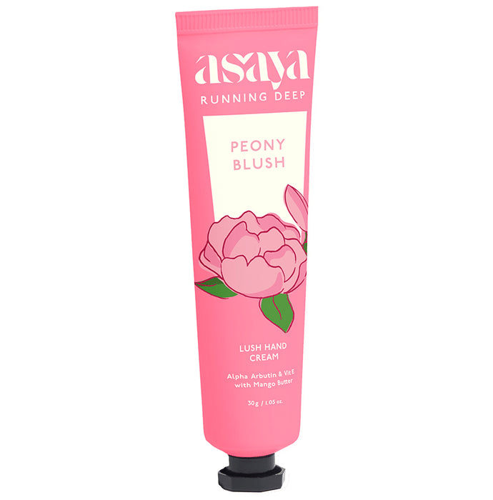 Asaya Running Deep Lush Hand Cream Peony Blush - Classic Derma