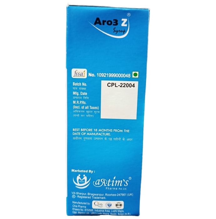 Aro3 Z Syrup Mango Sugar Free