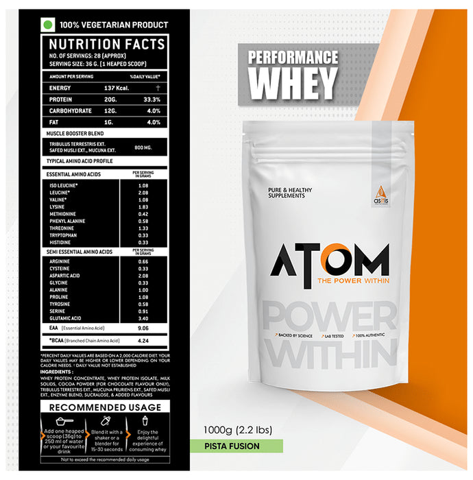 AS-IT-IS Nutrition Atom Performance Whey Pista Fusion