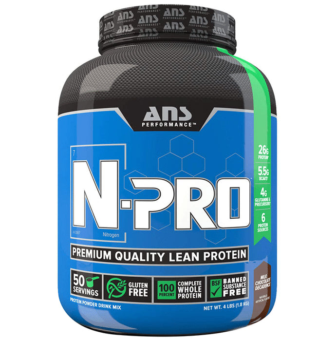 ANS Performance Milk Chocolate Decadence N-Pro Premium Quality Lean Protein - Classic Derma