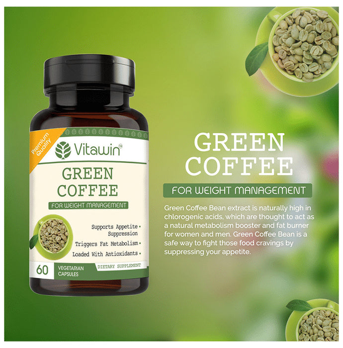 Vitawin Green Coffee 500mg Vegetarian Capsule