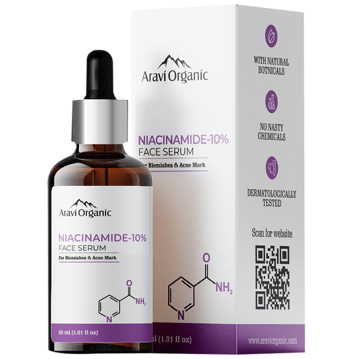 Aravi Organic 10% Niacinmide Face Serum - Classic Derma