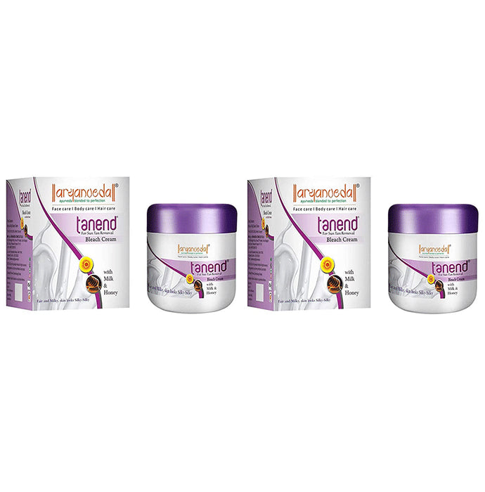 Aryanveda Tanend Bleach Cream (40gm Each) - Classic Derma