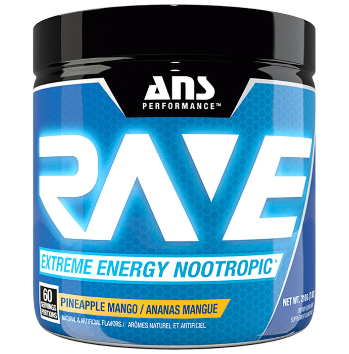 ANS Performance Pineapple Mango Rave Extreme Energy Nootropic Powder - Classic Derma
