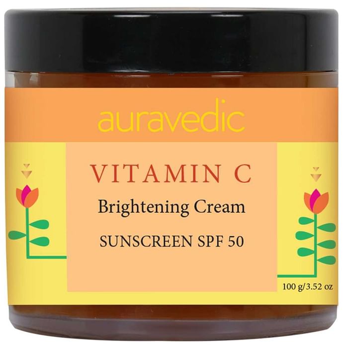 Auravedic Vitamin C Brightening Cream SPF 50 Avocado and Almond Oil - Classic Derma