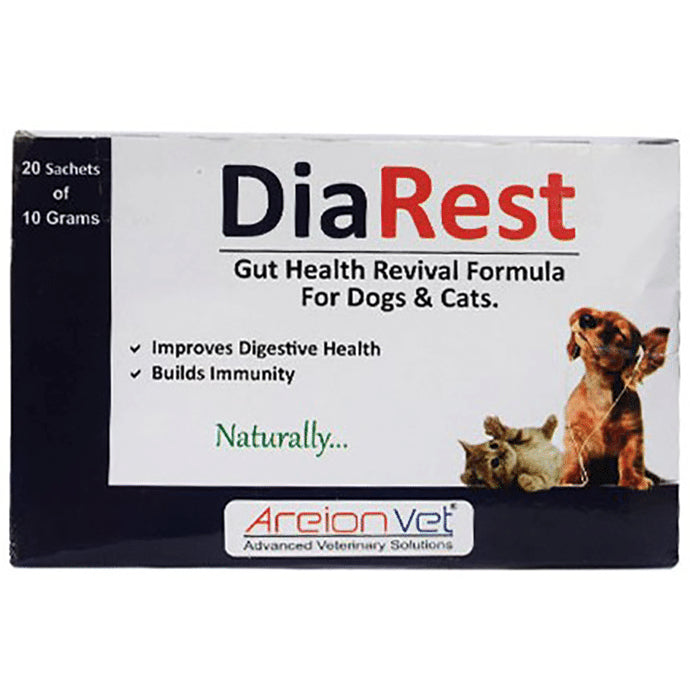 AreionVet Dia Rest Sachet 10gm Each for Dogs and Cats - Classic Derma
