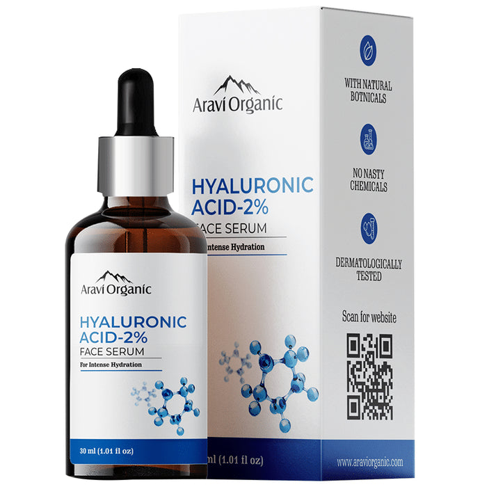 Aravi Organic Hyaluranic Acid 2% Face Serum - Classic Derma