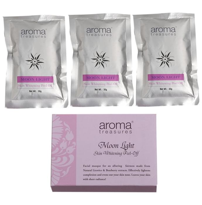 Aroma Treasures Peel-Off Mask (30gm Each) Moon Light Skin Whitening - Classic Derma