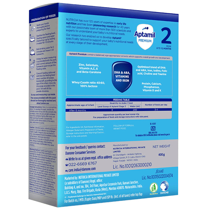 Aptamil Premium Stage 2 from 6 to 12 Month Infant Formula