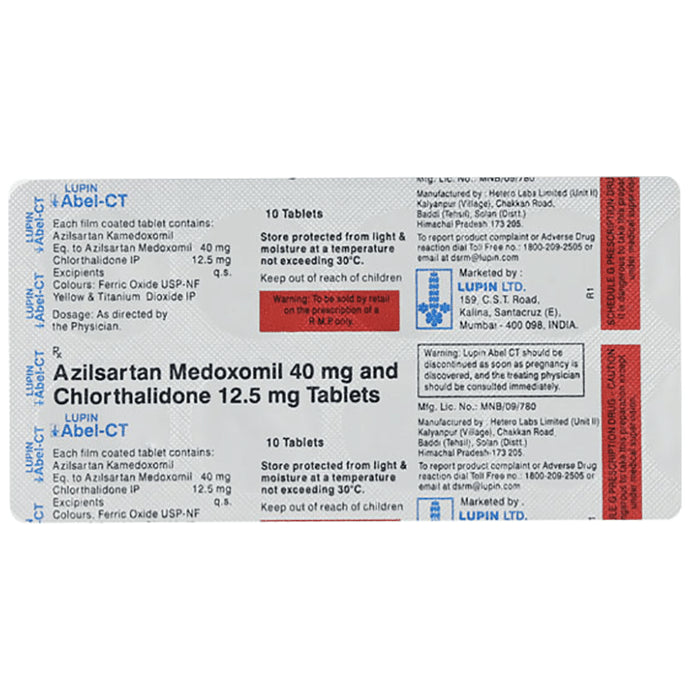 Abel-CT 40mg/12.5mg Tablet