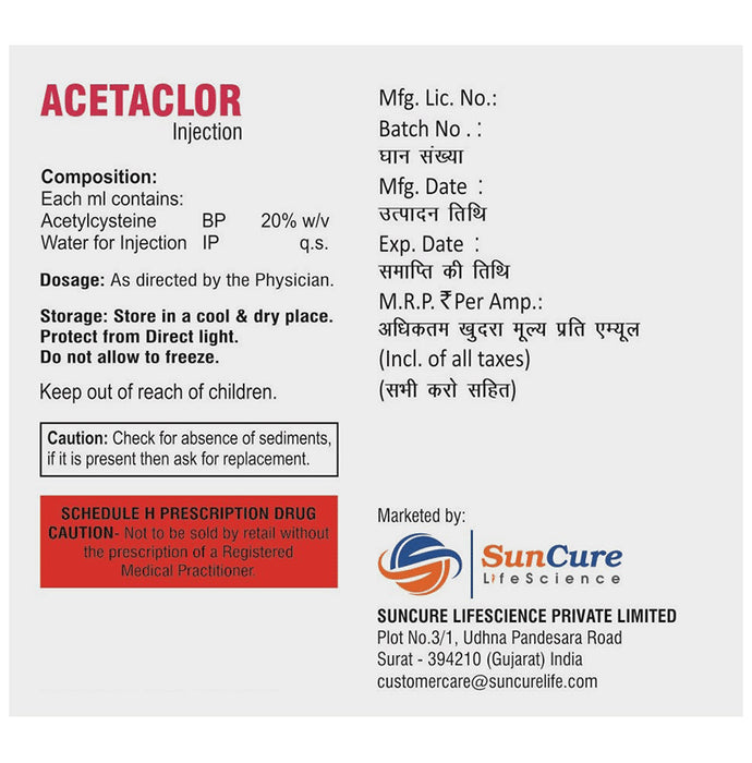 Acetaclor Injection
