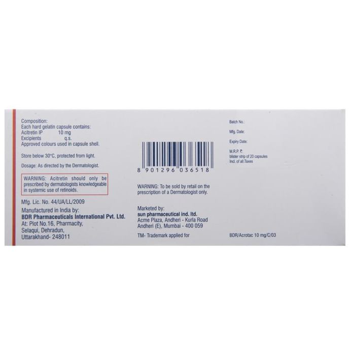 Acrotac 10mg Capsule