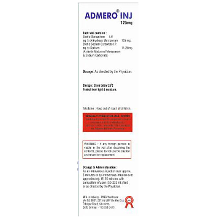 Admero 125mg Injection