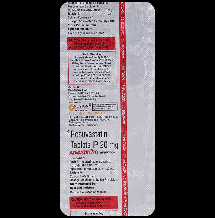 Advastat 20 Tablet